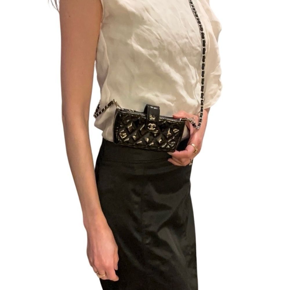 Black Quilted Chain Bag